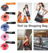Foldable Shopping Bags Grocery Bag Organizer Reusable Shoulder Bag Roll-up,Fits in Pocket